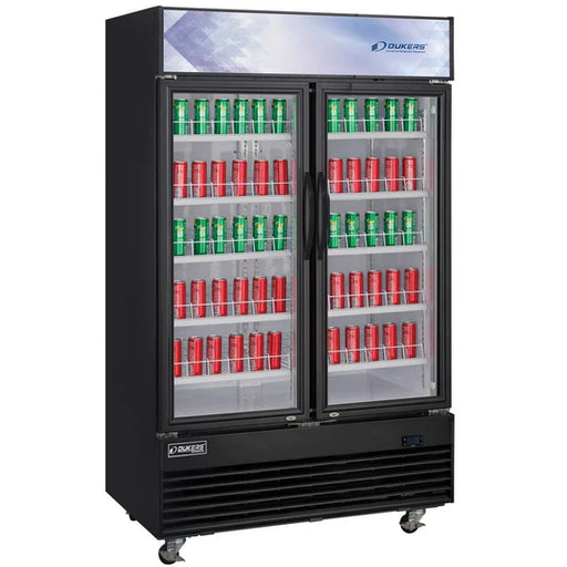 Commercial Glass Swing 2-Door Merchandiser Refrigerator