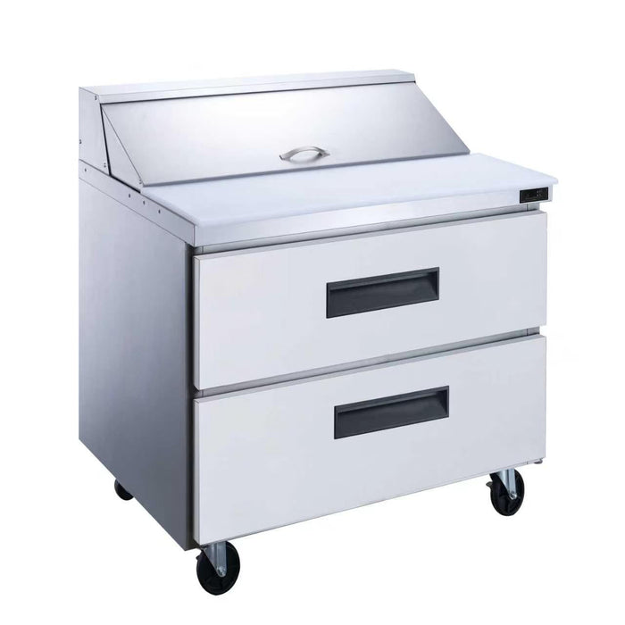 Dukers DSP36-10-D2 - Dukers DSP36-10-D2 36-Inch Salad Prep Table with Drawers