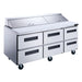 Dukers DSP72-18-D6 - Dukers DSP72-18-D6 72-Inch Salad Prep Table with Drawers