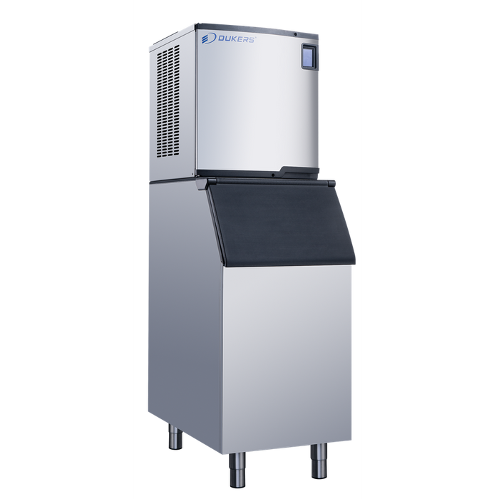 Dukers DIM-500A - Dukers DIM-500A Ice Maker with 352-Lb Storage Bin