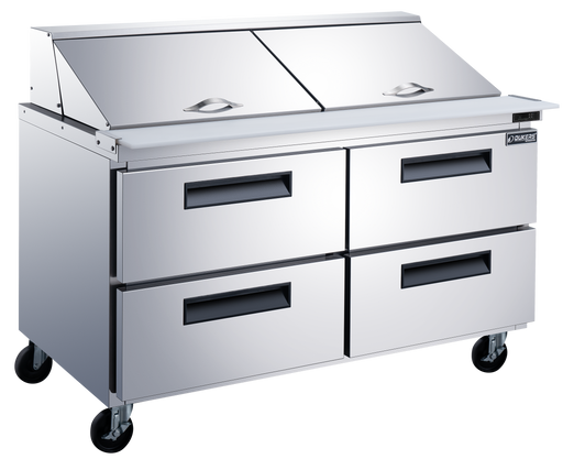 Dukers DSP60-24M-D4 - Dukers DSP60-24M-D4 60-Inch Mega-Top Salad Prep Table with Drawers