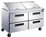 Dukers DSP60-24M-D4 - Dukers DSP60-24M-D4 60-Inch Mega-Top Salad Prep Table with Drawers