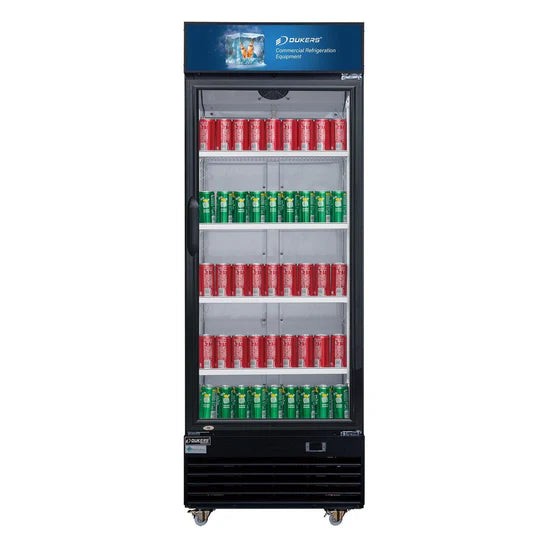 Commercial Single Swing Door Glass Merchandiser Refrigerator